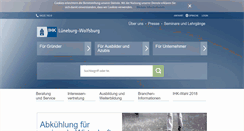 Desktop Screenshot of ihk-lueneburg.de