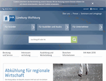 Tablet Screenshot of ihk-lueneburg.de